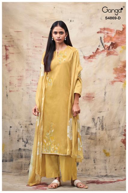 Ganga evikaa 4869 wholesale market of ladies dress materials in mumbai